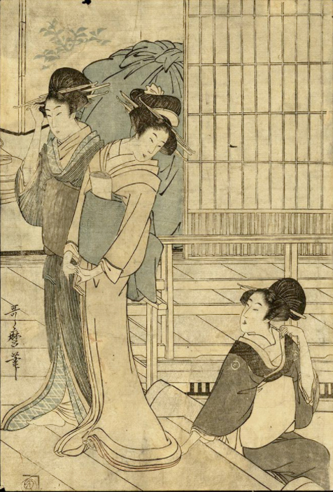 Women of the Pleasure Quarters by Kitagawa Utamaro